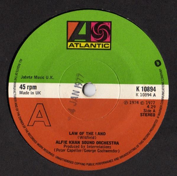 Alfie Khan Sound Orchestra - Law Of The Land