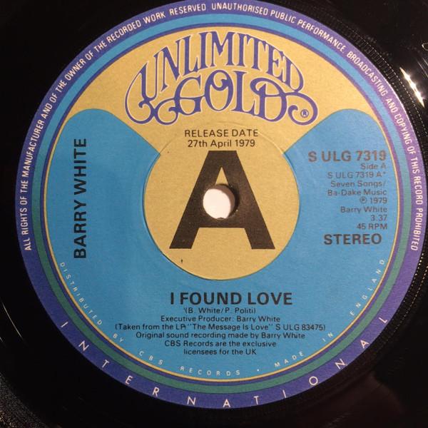Barry White - I Found Love