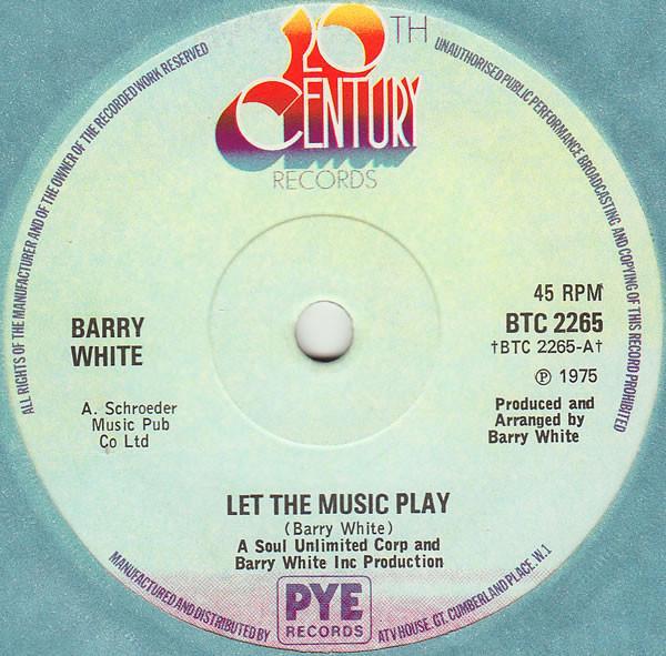 Barry White - Let The Music Play