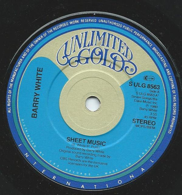 Barry White - Sheet Music