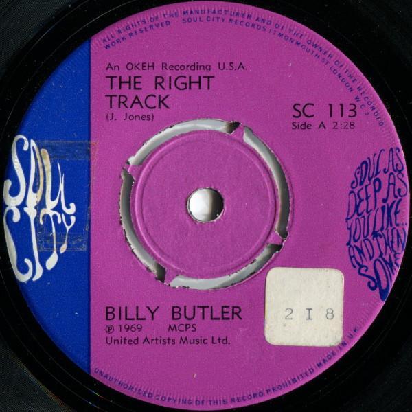 Billy Butler - The Right Track / The Boston Monkey