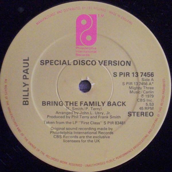 Billy Paul - Bring The Family Back