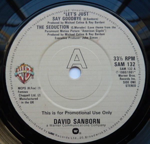 David Sanborn - Let's Just Say Goodbye