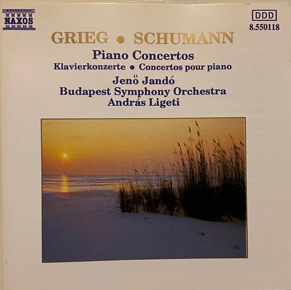 Edvard Grieg, Budapest Symphony Orchestra, Robert Schumann, András Ligeti, Jenö Jandó - Piano Concertos