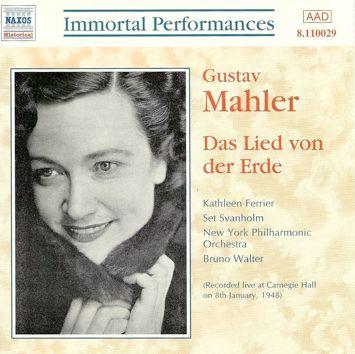 Gustav Mahler, The New York Philharmonic Orchestra, Bruno Walter, Set Svanholm, Kathleen Ferrier - Das Lied Von Der Erde