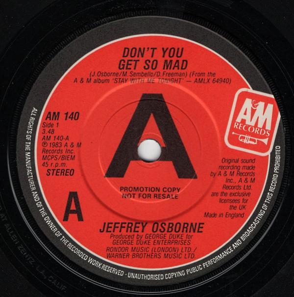 Jeffrey Osborne - Don't You Get So Mad