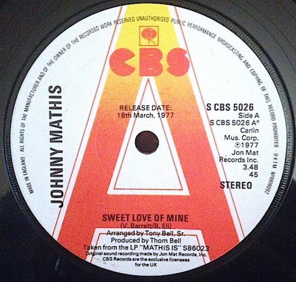 Johnny Mathis - Sweet Love Of Mine