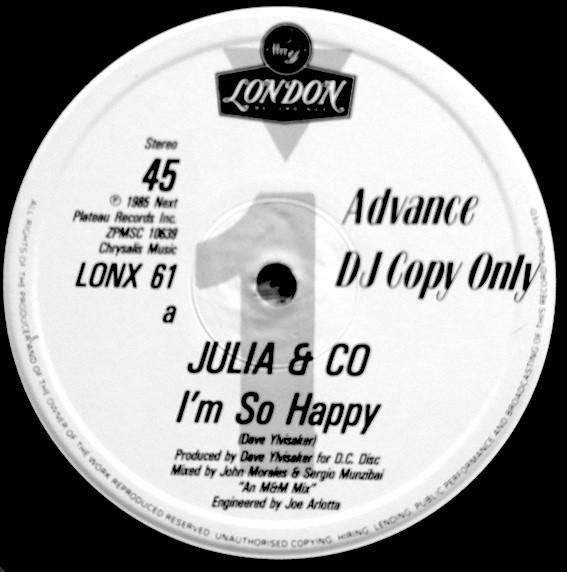 Julia And Company - I'm So Happy / Breakin' Down
