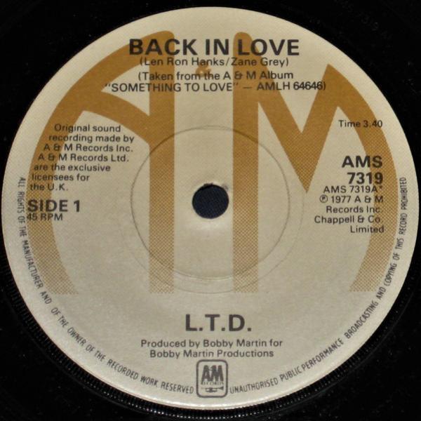 L.T.D. - Back In Love