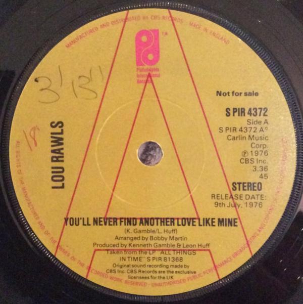 Lou Rawls - You'll Never Find Another Love Like Mine
