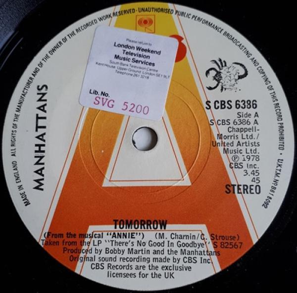 Manhattans - Tomorrow