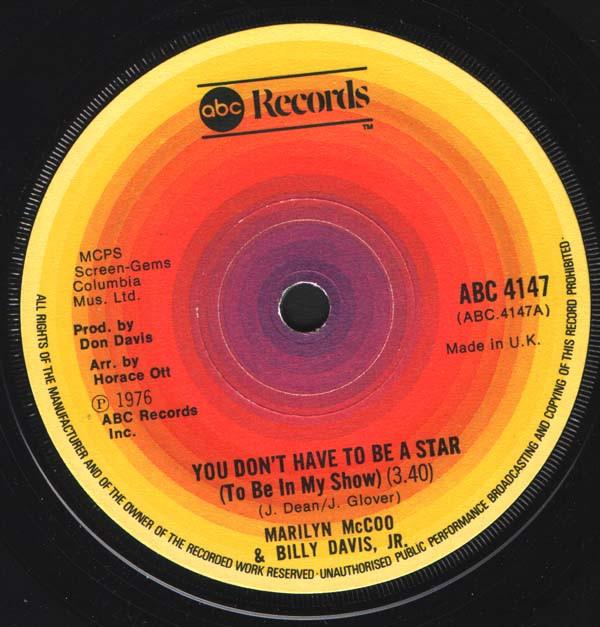 Marilyn McCoo & Billy Davis Jr. - You Don't Have To Be A Star (To Be In My Show)