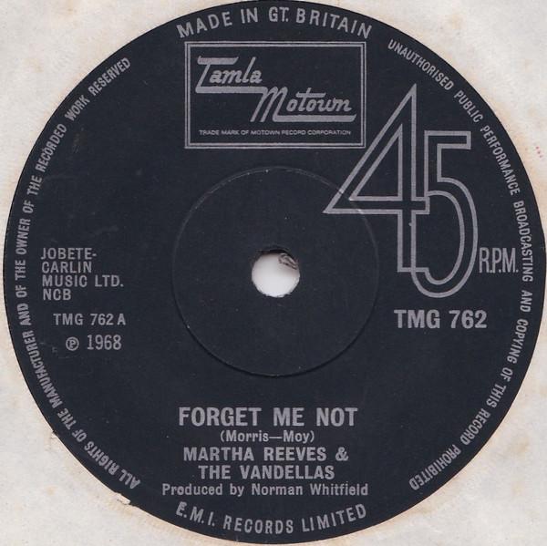 Martha Reeves & The Vandellas - Forget Me Not