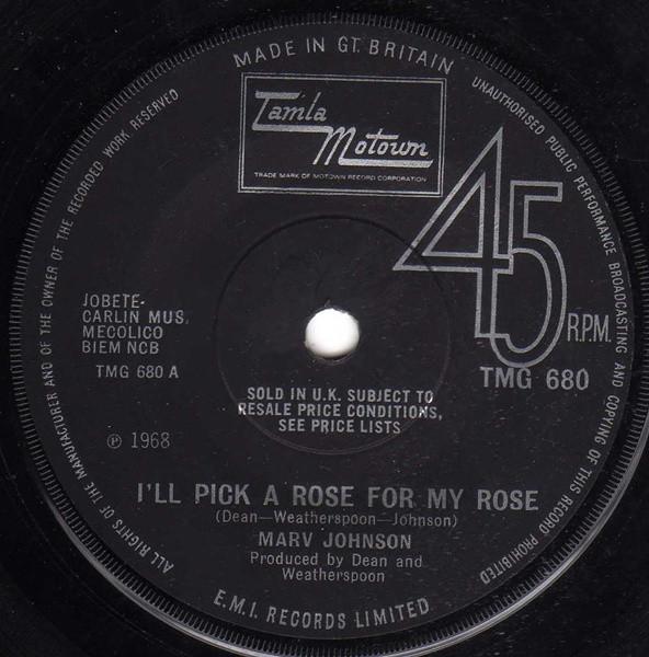 Marv Johnson - I'll Pick A Rose For My Rose