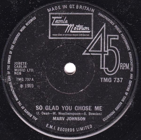 Marv Johnson - So Glad You Chose Me