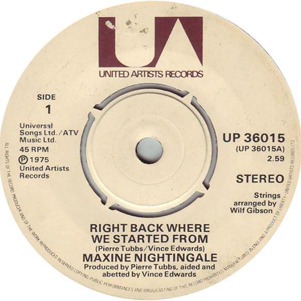 Maxine Nightingale - Right Back Where We Started From