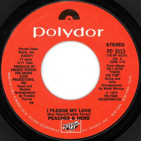 Peaches & Herb - I Pledge My Love / (I Want Us) Back Together