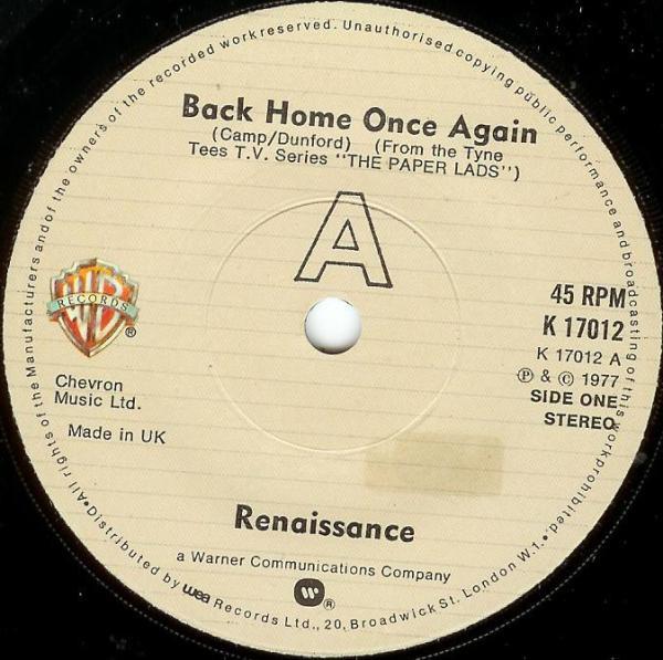 Renaissance  - Back Home Once Again