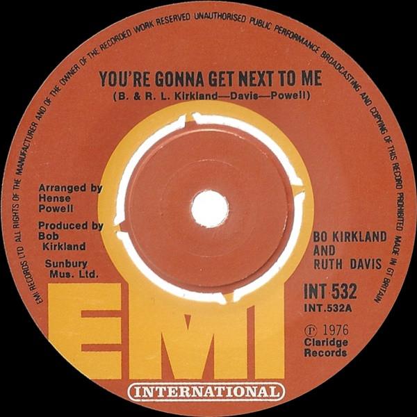 Ruth Davis, Bo Kirkland - You're Gonna Get Next To Me