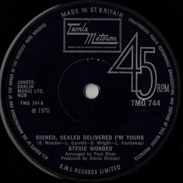 Stevie Wonder - Signed, Sealed Delivered I'm Yours