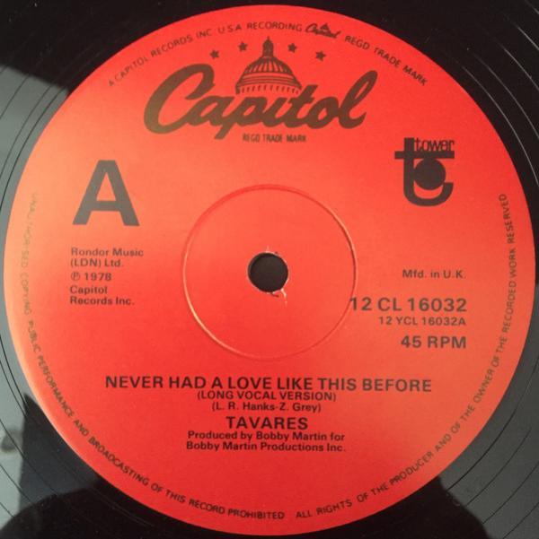 Tavares - Never Had A Love Like This Before