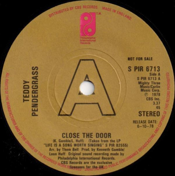 Teddy Pendergrass - Close The Door / Only You