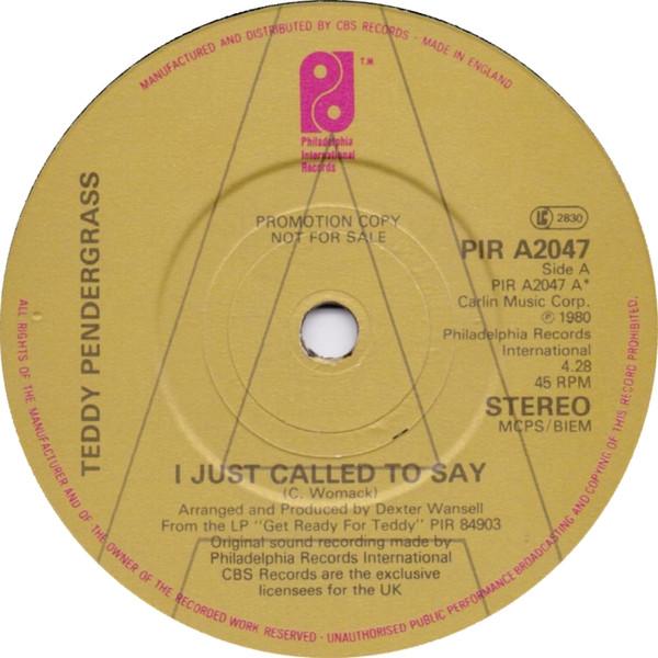 Teddy Pendergrass - I Just Called To Say