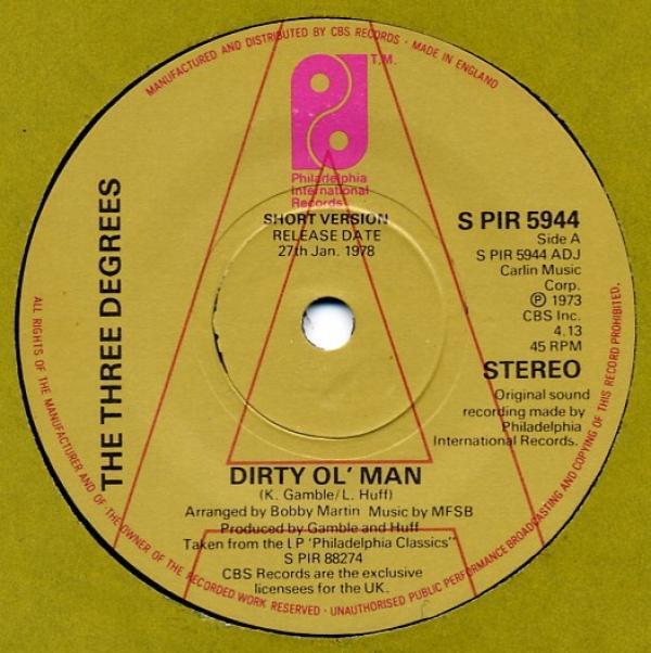 The Three Degrees - Dirty Ol' Man