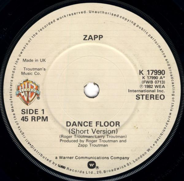 Zapp - Dance Floor / More Bounce To The Ounce